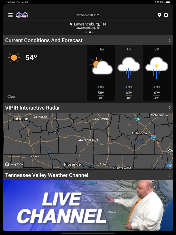 Screenshot #4 pour Tennessee Valley Weather
