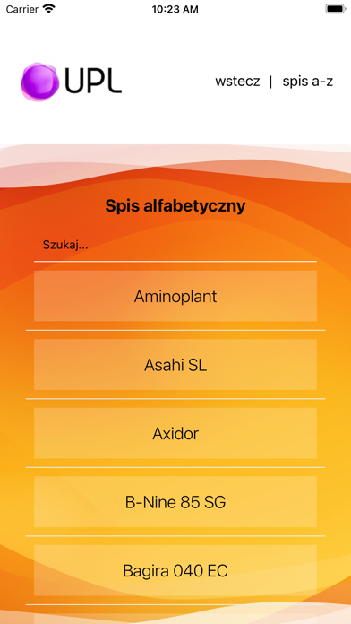 Produkty Screenshot