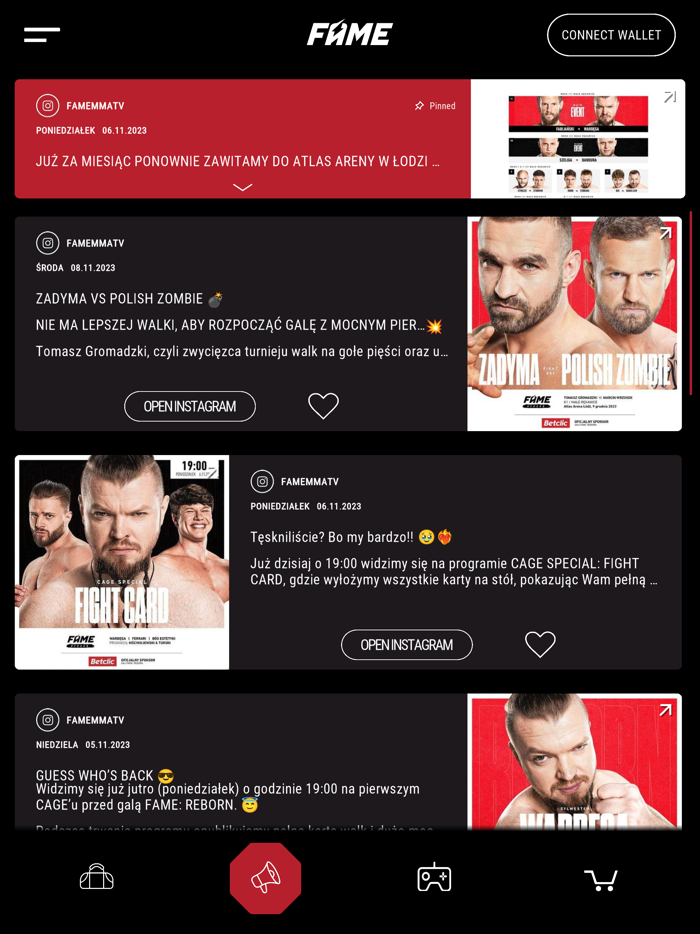 FAME MMA APP