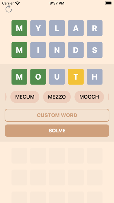 Word Hints iPhone screenshot 1 - Utilities app