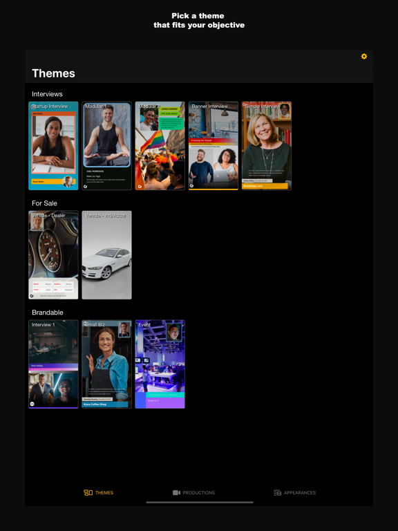 Glittercast iPad screenshot 1 - Photo & Video app