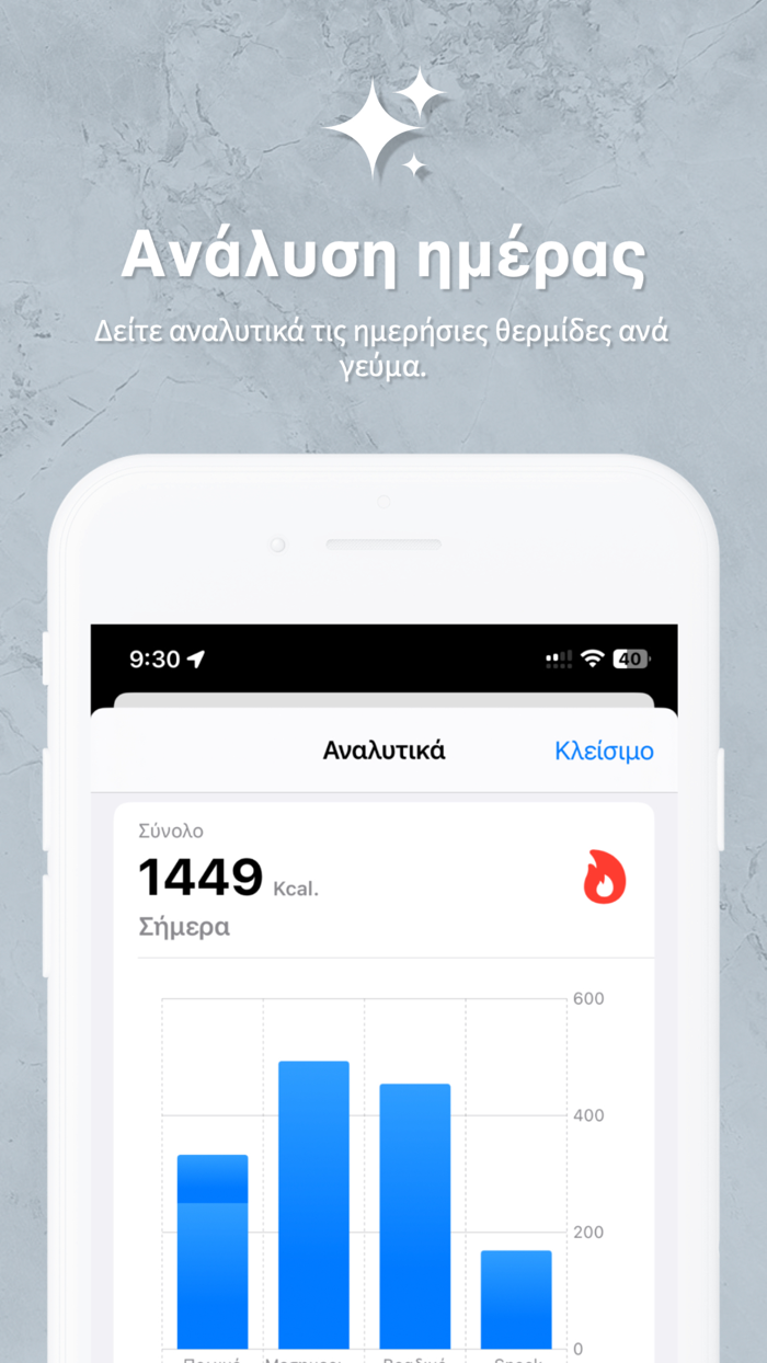 Ελληνικός Θερμιδομετρητής Go