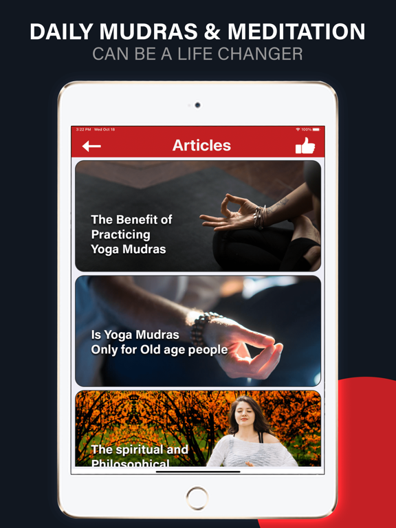 Mudras [YOGA] iPad screenshot 7 - Health & Fitness app