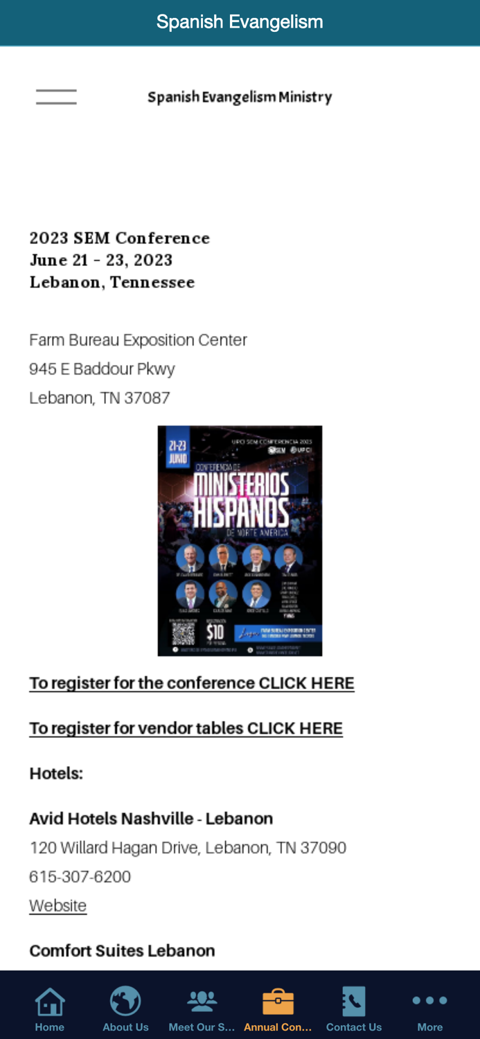 Span. Evangelism Ministry UPCI