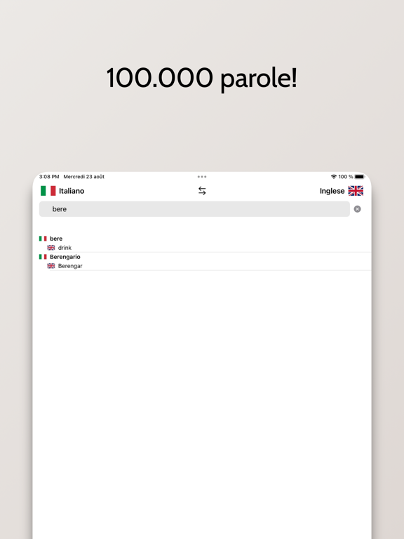 Inglese-Italiano Dizionario iPad screenshot 2 - Reference app