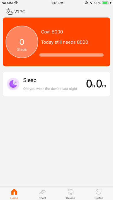 PLAYFIT SLIM - IoT Wearables Screenshot