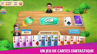 Screenshot #1 pour Gin Rummy Stars: jeu de cartes