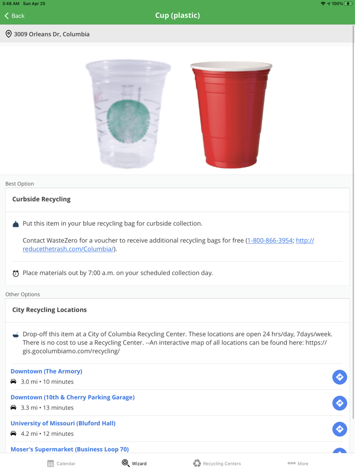 COMO Recycle and Trash
