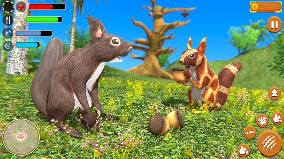 #1. Virtual Squirrel Family Sim 3D (iOS) Podle: Aqeel Anjum