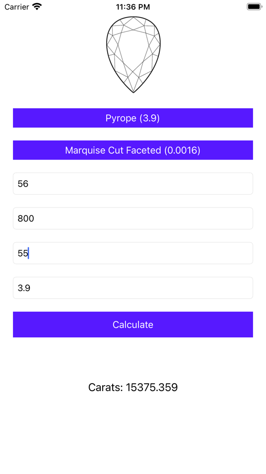 #2. Carat Weight Calculator (iOS) 由: Vladislav Zhirnov