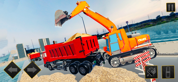 Bulldozer Bridge Construction