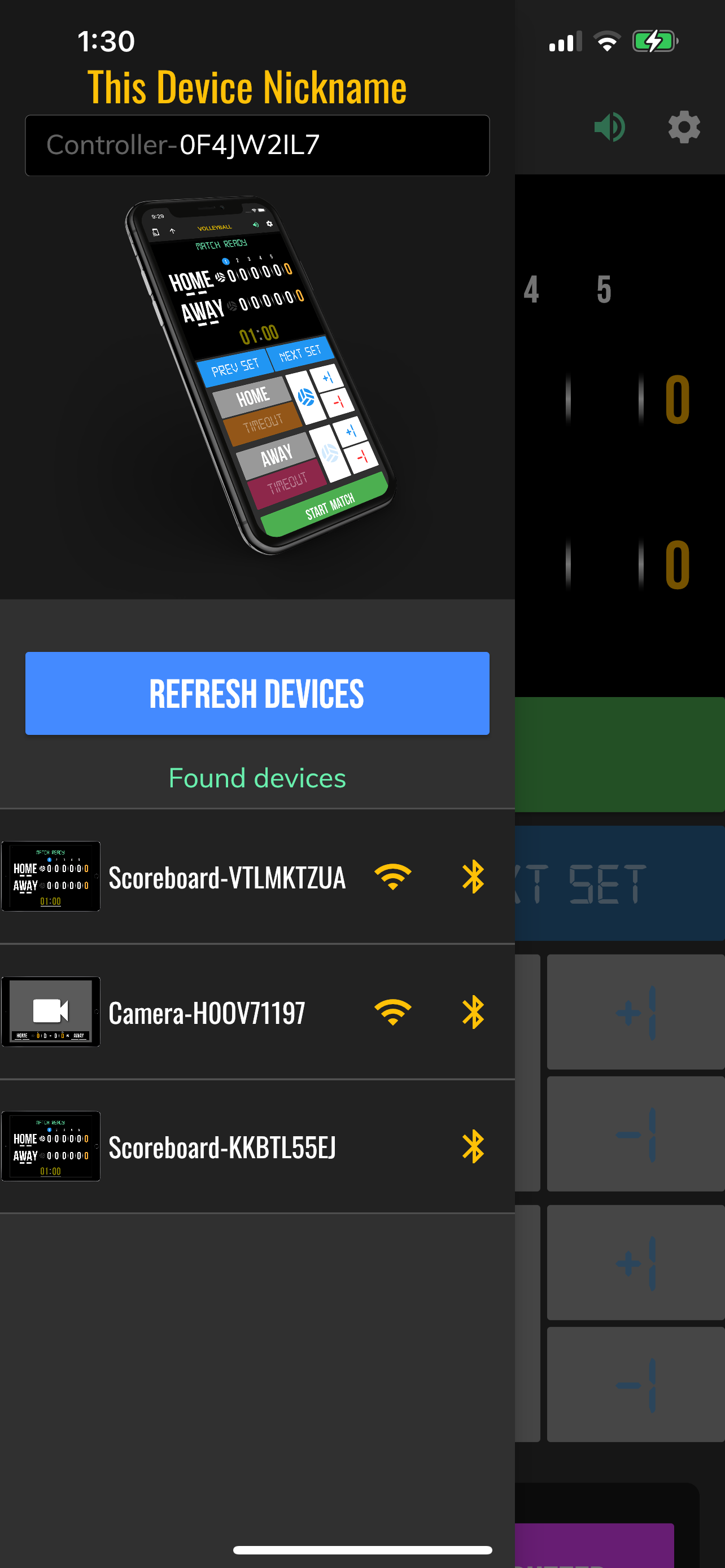 BT Volleyball Controller