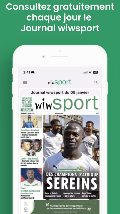 wiwsport : Actu Sport Sénégal Screenshot