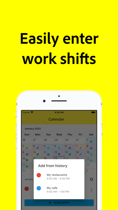 Payroll Calendar Screenshot