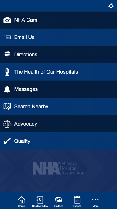 Nebraska Hospital Association Screenshot