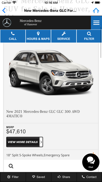 Mercedes Benz of Hanover Screenshot