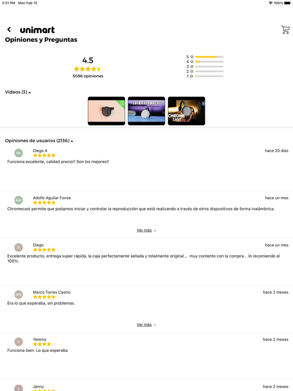 Unimart.com iPad screenshot 4 - Shopping app