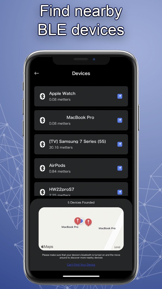 #4. AnyFind - Bluetooth Tracker. (iOS) Podle: Nguyen Nam Thanh Dat