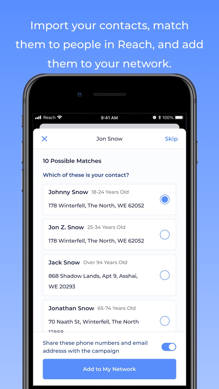 Reach — Progressive Organizing