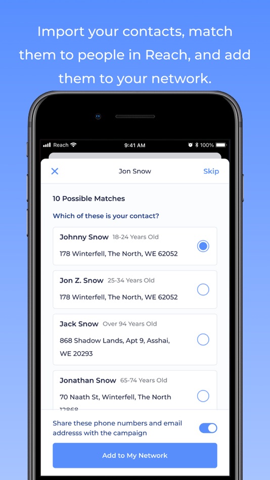 #7. Reach — Progressive Organizing (iOS) By: Reach Progress PBC