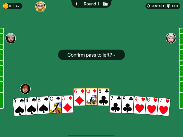 Hearts Card Challenge