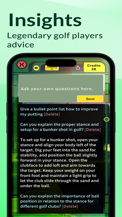 Golf Caddie - Ask a Sports Pro Screenshot