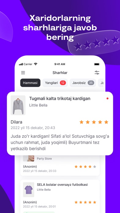 Uzum Sellers Screenshot