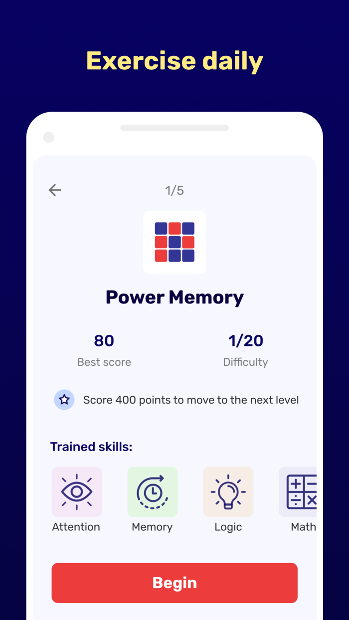 Brain and Mind Games for IQ Test