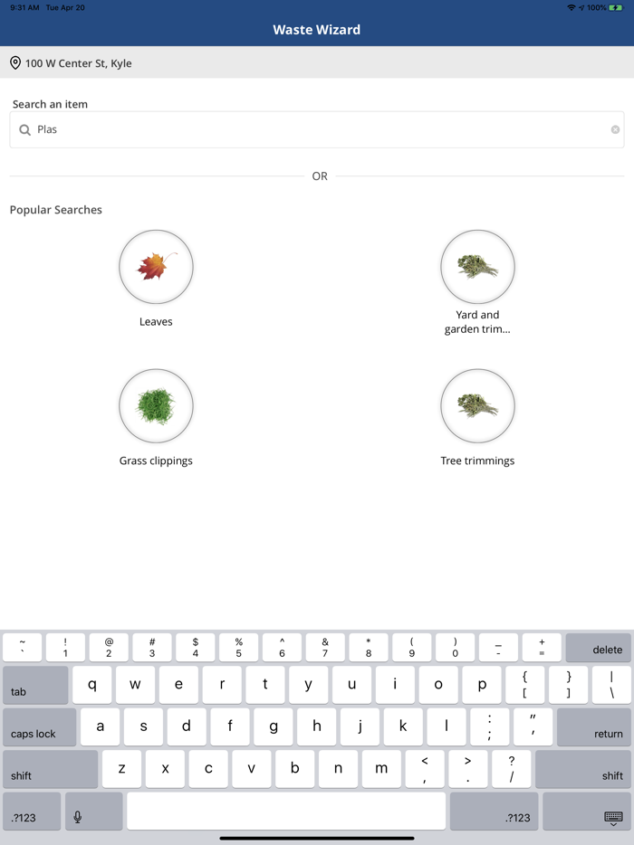 Texas Disposal Waste Wizard