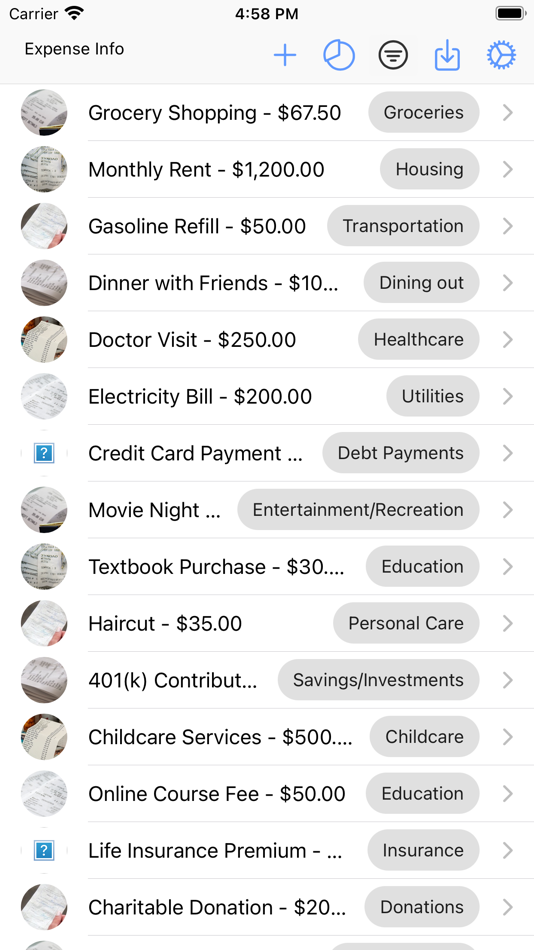 #1. Expense Info (iOS) 由: Unimodern Systems Ltd.