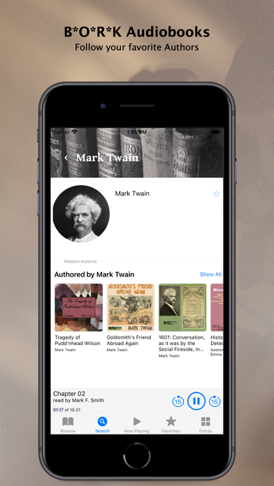 BORK Audiobooks Screenshot