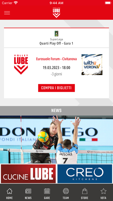 LUBE Volley Screenshot