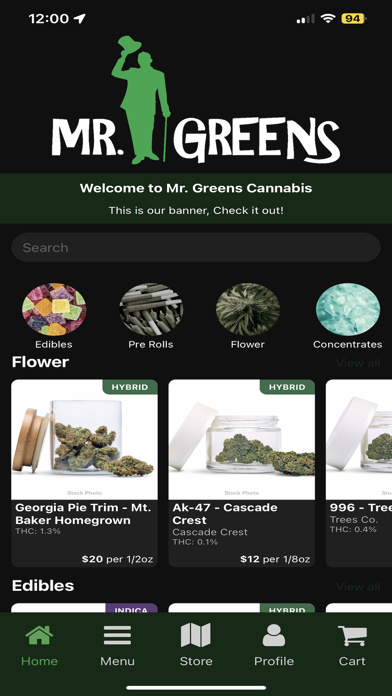 Mr. Greens Cannabis Screenshot