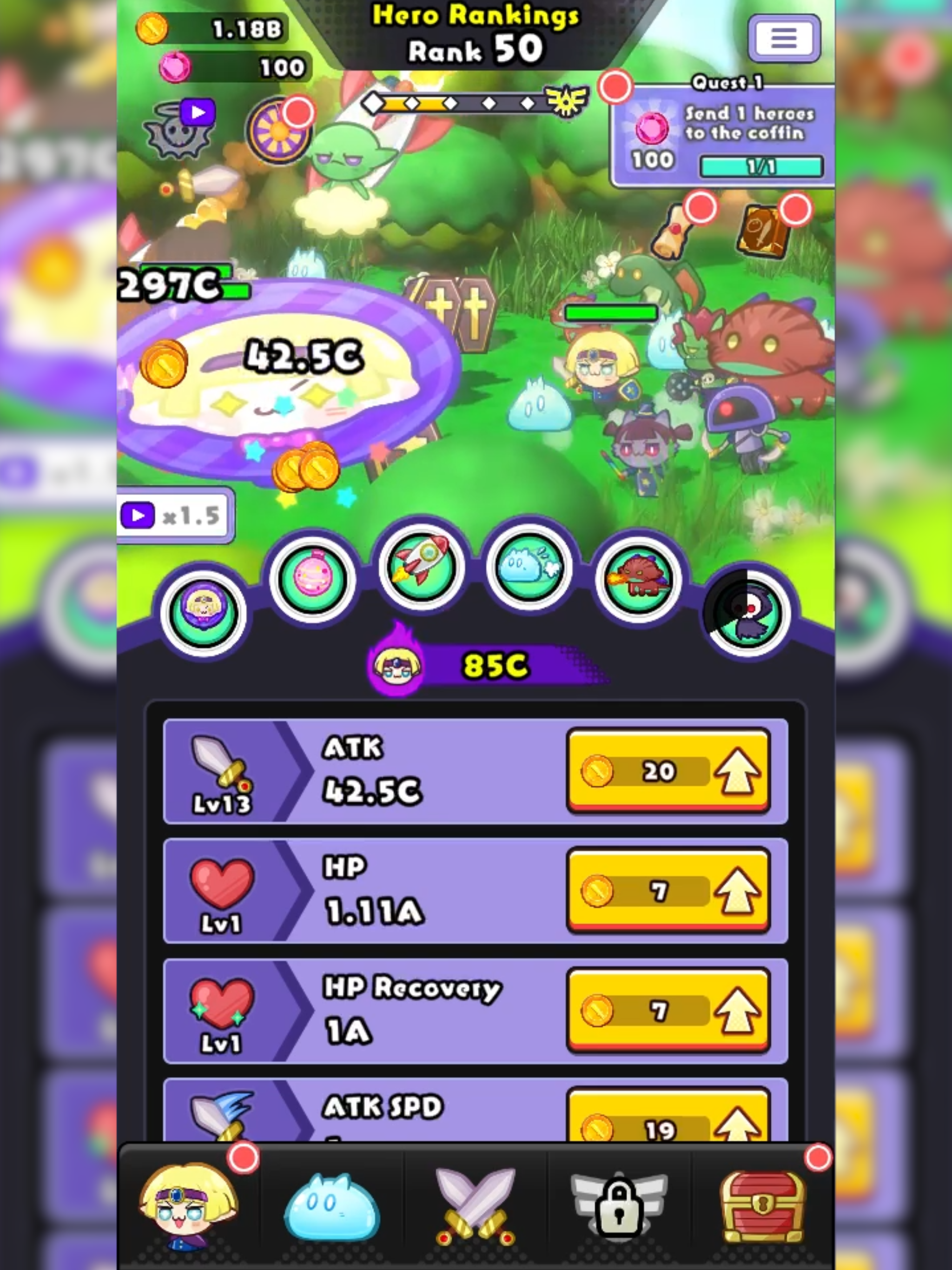 Ranking of Heroes: Idle Game