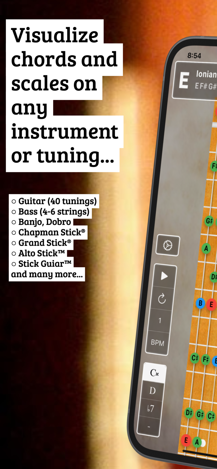 FretBoard Chords and Scales