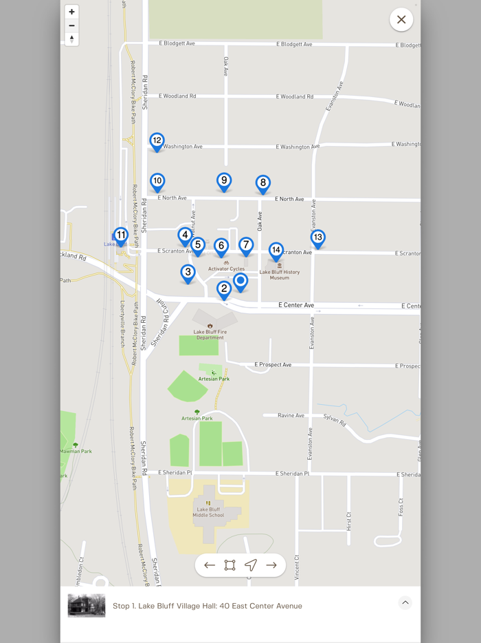 Lake Bluff Walking Tours