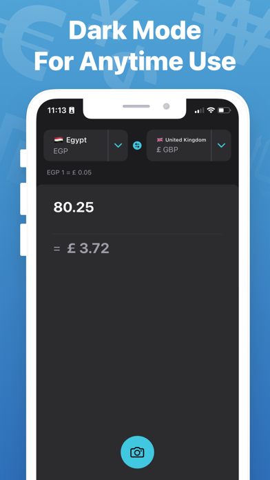 Currency Converter Camera Scan Screenshot