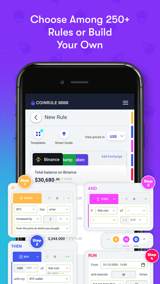 #5. Coinrule Crypto Trading Bot (iOS) 由: Coinrule