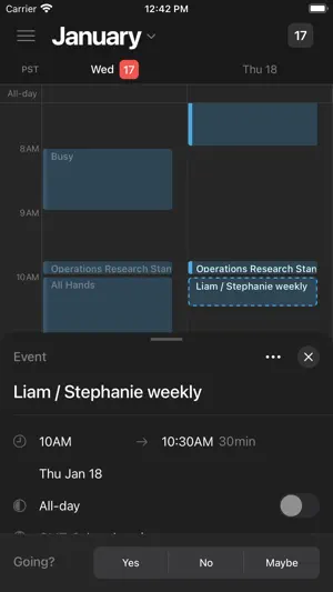 Notion Calendar screenshot 2