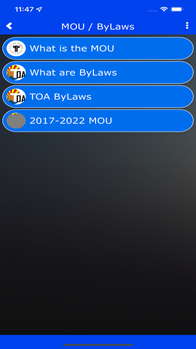 Tempe Officer's Association Screenshot