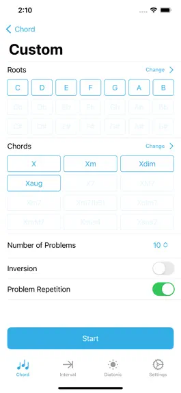 Game screenshot Piano Chord Memorization apk