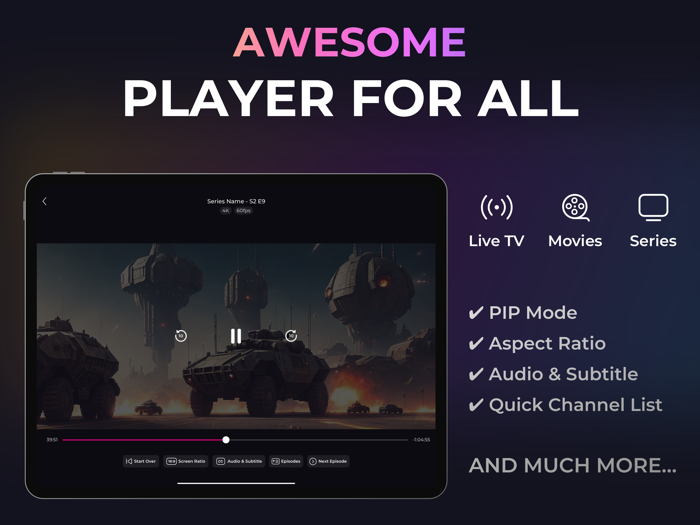 Opus IPTV Player - Watch TV