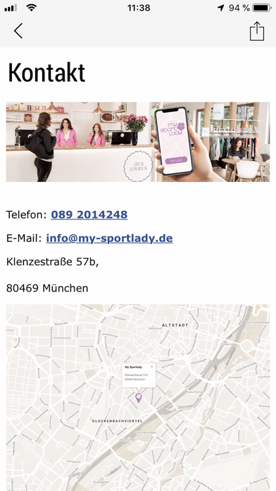 My Sportlady Screenshot