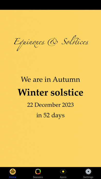 Equinoxes and Solstices Screenshot