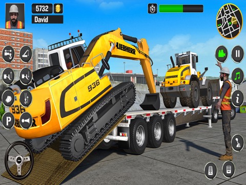 重い クレーン 運転中 学校: 3D トラック 輸送のおすすめ画像1