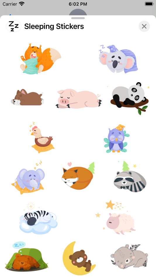 #1. Sleeping Stickers (iOS) 由: Paul Scott