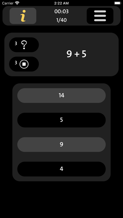 Genius - a modern math game Screenshot