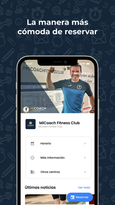 MiCoach Fitness Club Screenshot
