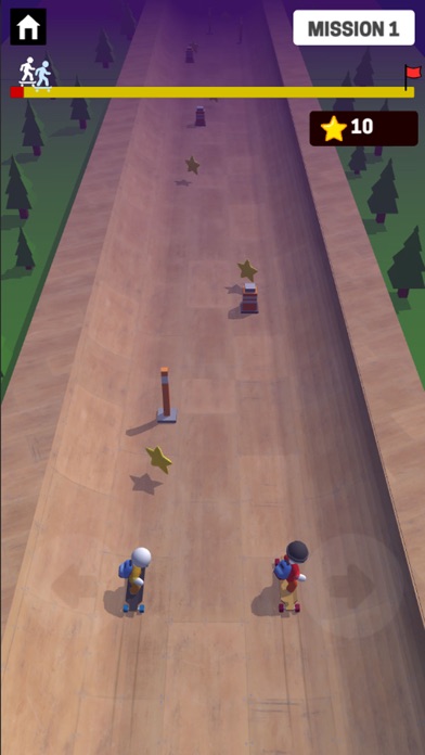 Skateboard rush space  party Screenshot