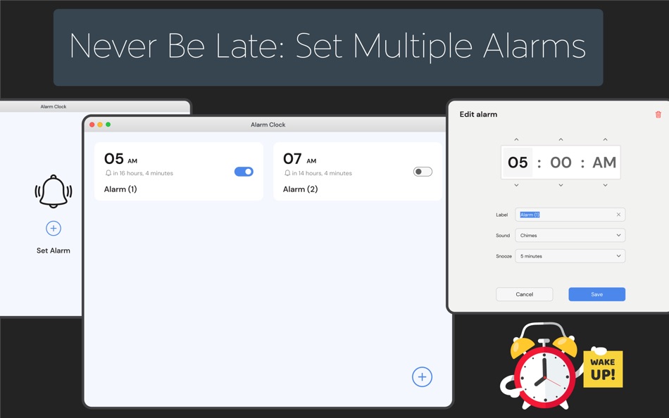 #2. Alarm Clock: Countdown Timer (macOS) بواسطة: Samia Asif